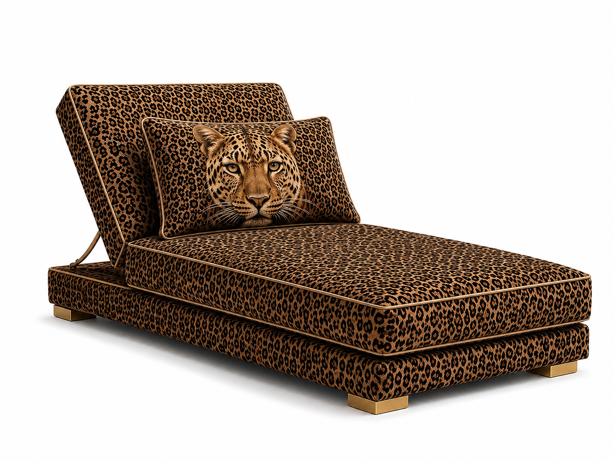 Die exklusive Outdoor-Liege LEOPARD LUXURY vereint außergewöhnliches Design, luxuriösen Komfort und hochwertige Verarbeitung.